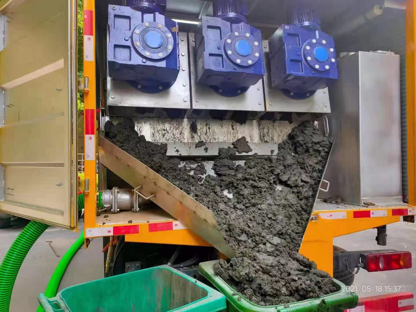 济水街道化粪池清掏城市维护站-泥浆净化干湿分离处理